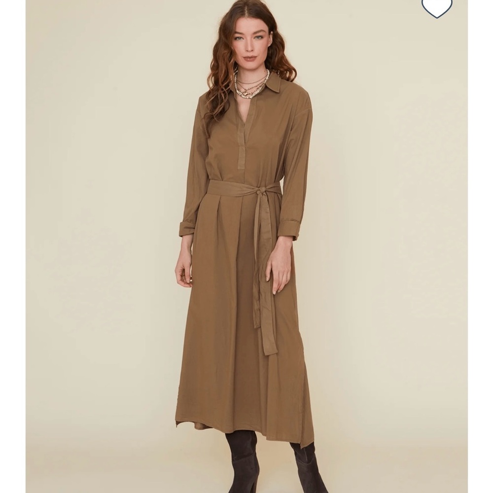 XIRENA | Hope shirtdress in Acorn maxi (M)
